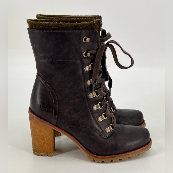 UGG Shoes - Ugg Heeled Hiking Boots 8 READ